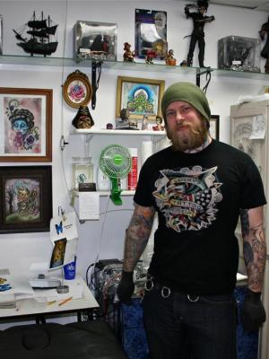 Competition entry: Artist in his studio