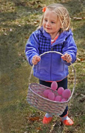 Competition entry: Ayla Hunting Easter Eggs