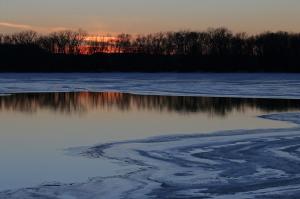 Competition entry: Winter sunset on The Mississippi