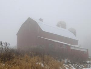 Competition entry: Barn and Fog