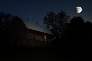Competition entry: Barn with Super Moon