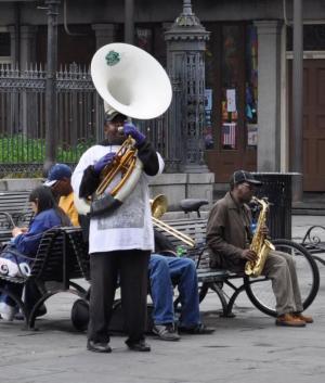 Competition entry: Jazz in New Orleans Courtyard