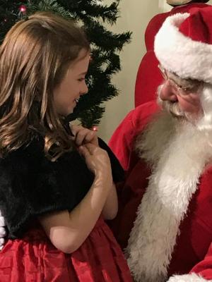 Competition entry: Telling Santa her Christmas list
