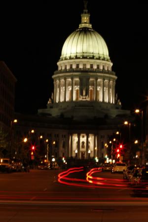 Competition entry: Light Trails at our State Capitol