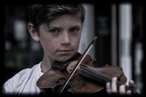 Competition entry: A Young Street Musician