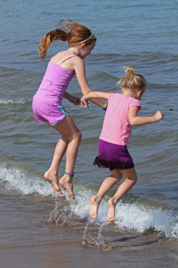 Competition entry: Practicing Stop-Action On Lake Michigan Shore