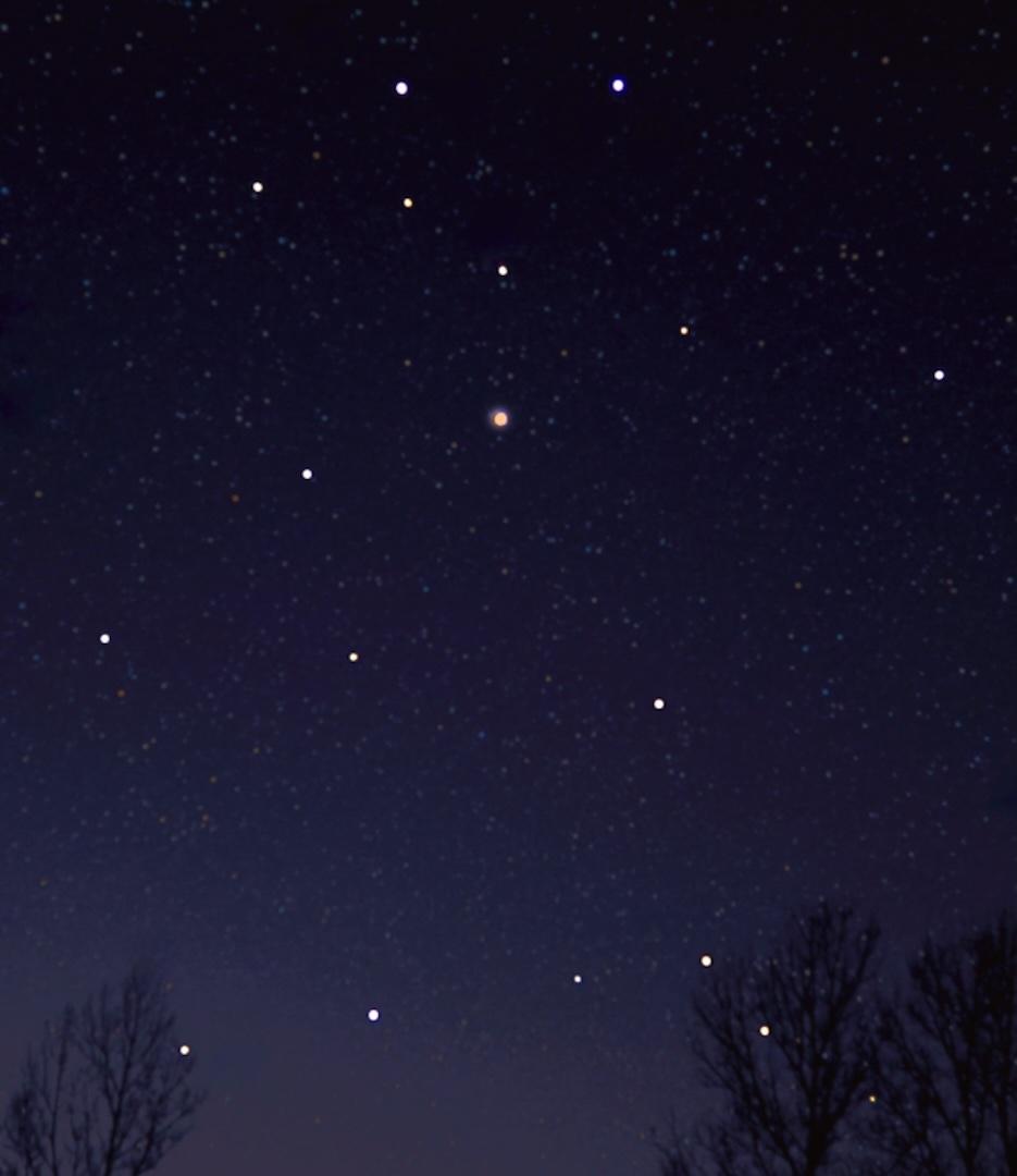 Gemini with Mars between the twins. The alternate image is an idealized image of Mars in Gemini.
