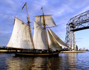 Competition entry: Tall Ship Entering Duluth Harbor