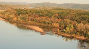 Competition entry: Looking Down At Sandbars & Current Of Wisconsin River