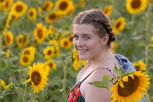 Competition entry: Makenna In Sunflowers