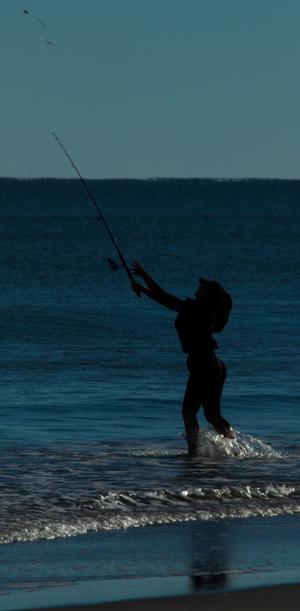 Competition entry: Surf Fishing Lady Makes A Cast 