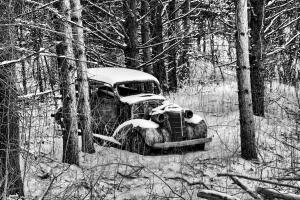 Competition entry: Old Car in Woods