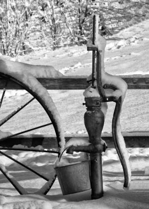 Competition entry: Old Pump in Winter