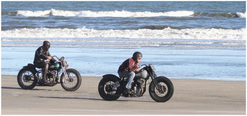 Maker: John McCormack Entered in: 2017 November Competition - B People Score: 33 points  1st PlaceJudge's comments: Very clean scene--no distractions; good stop action; room to moveMaker's comments: Harley Drags on Beach